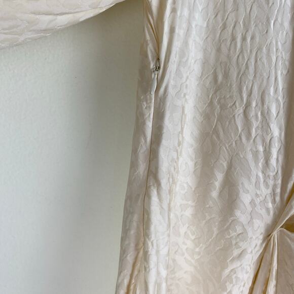 Johanna Ortiz Love Me Do Mini Dress Size 8 Cream Blouson Long Sleeve Party - Picture 10 of 14